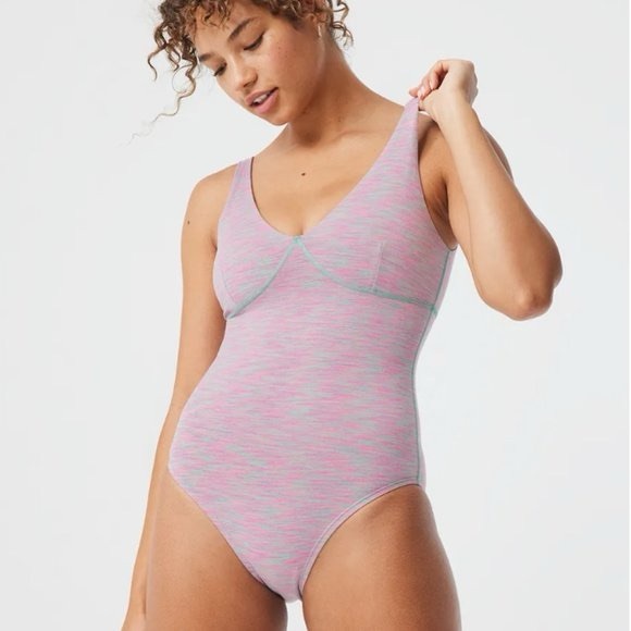 Outdoor Voices Tops - Outdoor Voices Watermelon Sugar Flow Leotard Small Bodysuit